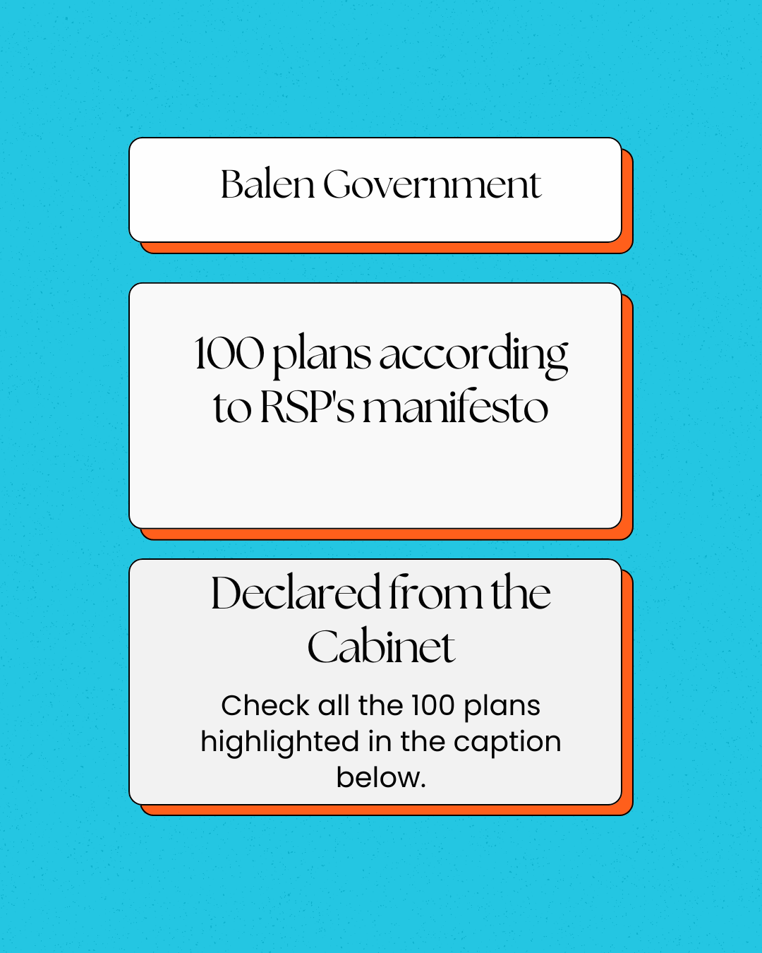 100 Manifesto of Balen Government